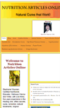 Mobile Screenshot of nutritionarticlesonline.com